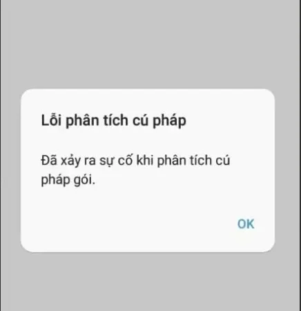 Lỗi cài đặt cf68 và cách sửa lỗi phân tích cú pháp và trên điện thoại android