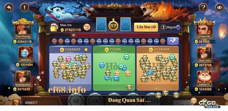 Long hổ game siêu hot 2022