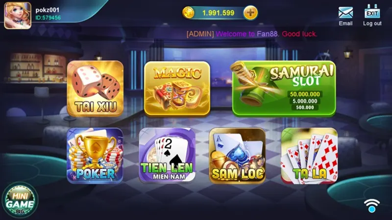 Những trò chơi nổi bật tại Fan88 casino