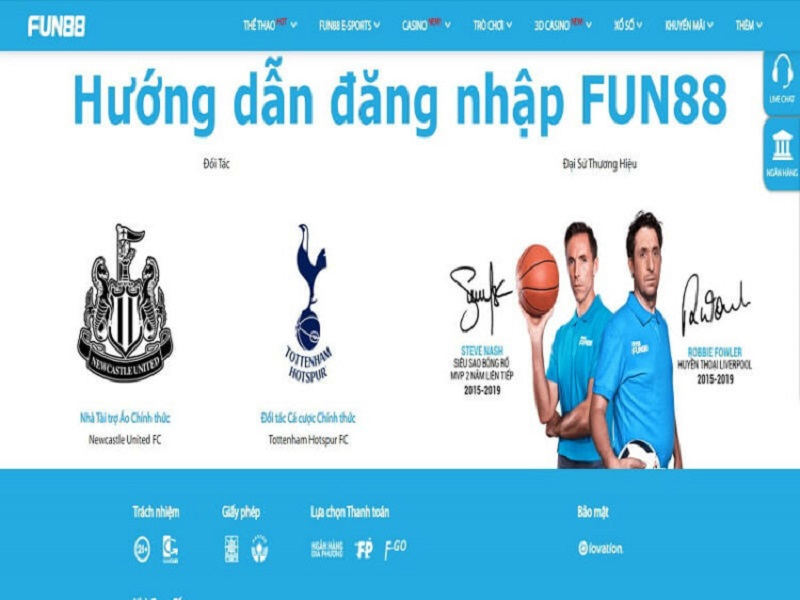 Dangnhap fun88 - Tìm hiểu thông tin về nhà cái fun88