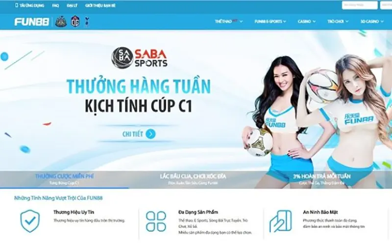 Những cổng game song song với Fun88 ko bị chặn