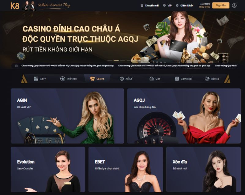 Tìm hiểu thông tin về  K8 casino