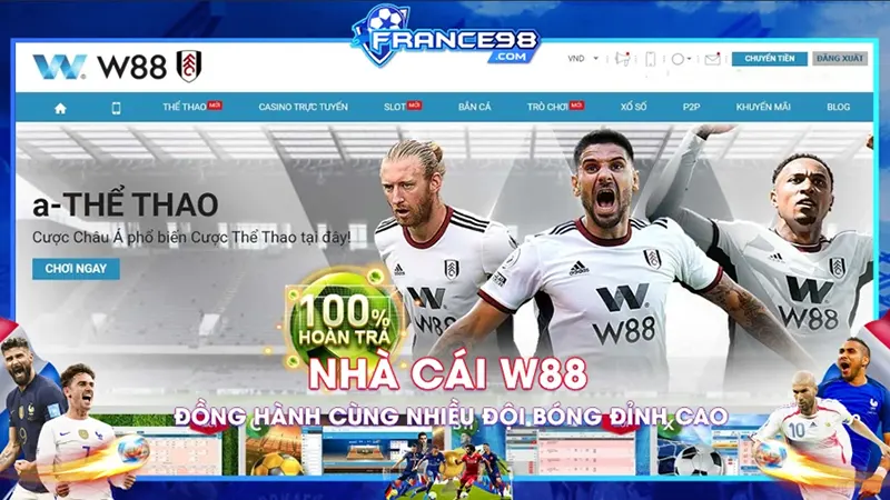 Trang web W88 có độ uy tín được đánh giá cao