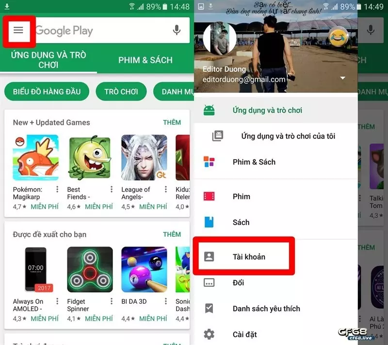 Lý giải về việc dang ki tai game tại CH Play