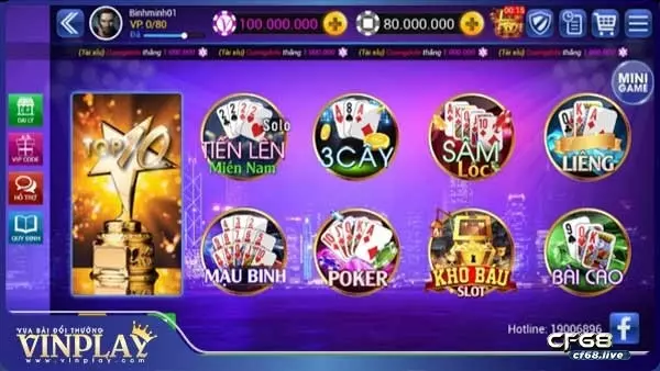 Hướng dẫn tham gia cổng game Vinplay