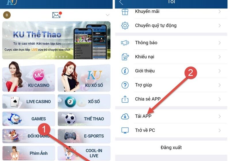 Tải app kucasino số 1 Châu Á – Tận hưởng kho tàng game cược