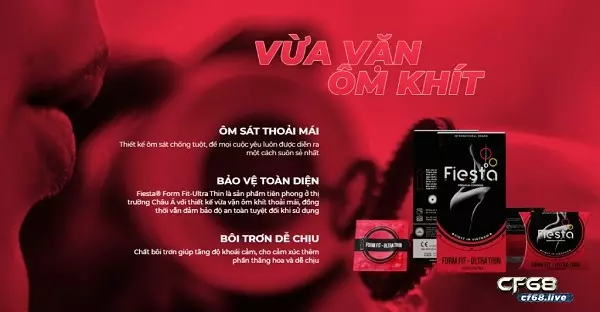 Fiesta Form Fit – bao cao su ôm sát, siêu mỏng