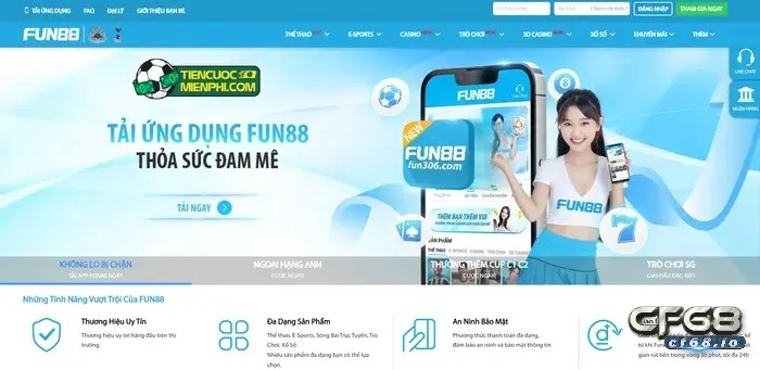 Fun88.vn có điểm nổi trội gì