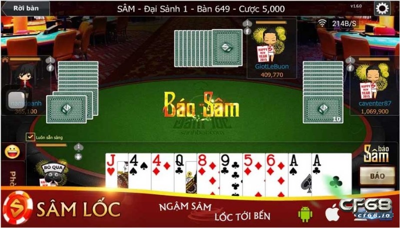 Quy định trong luật game bai sam loc