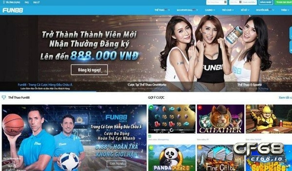 Giao diện nha cai fun88