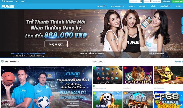 Đánh giá link vào Fun88 bằng điện thoại.