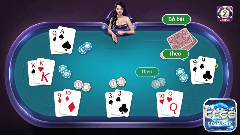 Trải nghiệm gamme danh bai poker tại nhà cái CF68