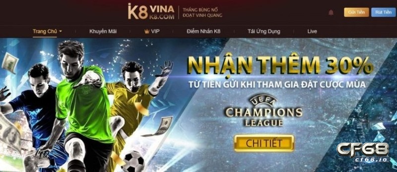 K8vina com - Hệ thống cá cược hiện đại, bảo mật tuyệt đối, thanh toán nhanh chóng