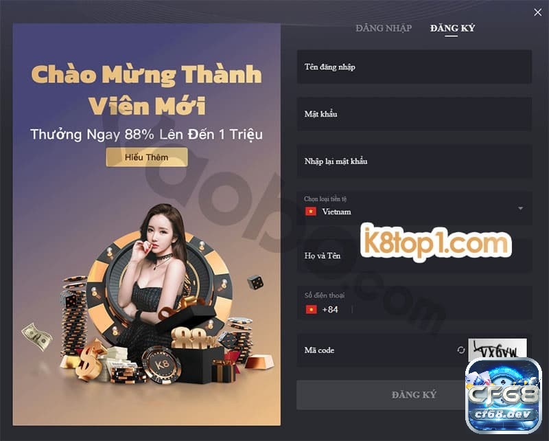 Hướng dẫn tham gia tại K8 us