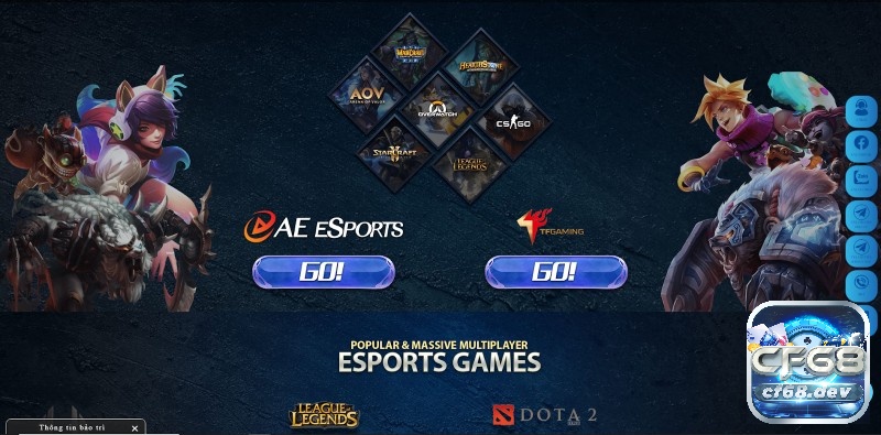 Sân chơi Esport siêu chất 