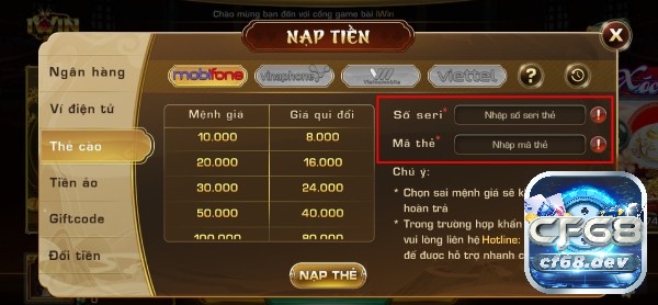 Giao dịch nạp và rút tiền nhanh chóng