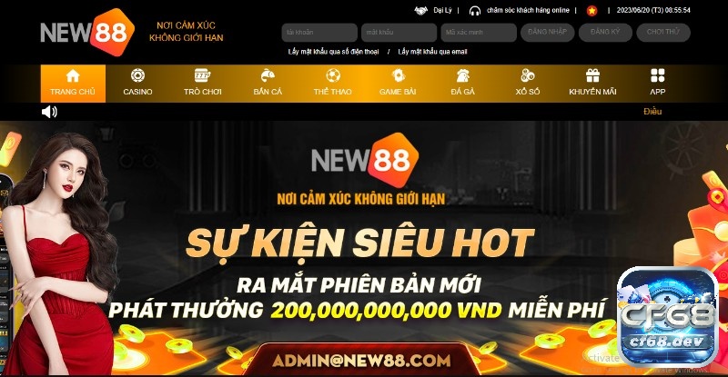 Nhà cái cá cược New88 uy tín, an toàn