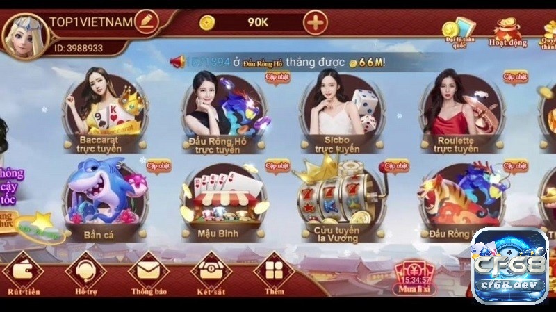 Kho game bài đổi thưởng đa dạng, phong phú