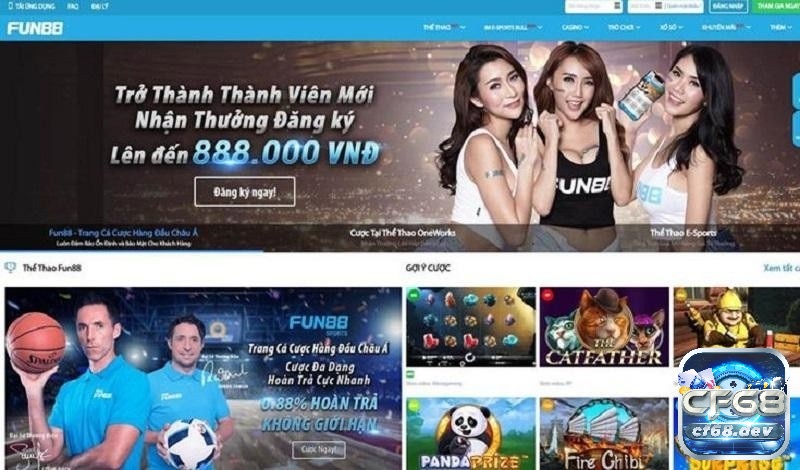 Fun88 là địa chỉ chơi cá cược yêu thích của nhiều người hiện nay