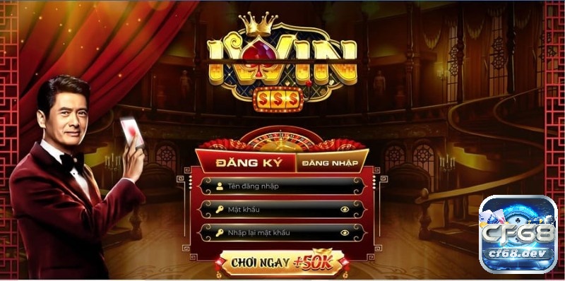 Giao diện đăng nhập cổng game iwin