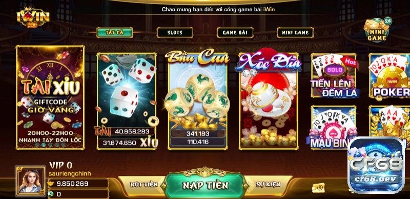 Cổng game iwin đổi thưởng uy tín, chất lượng hàng đầu