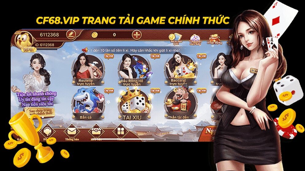 Game cá cược trực tuyến dễ chơi, cơ hội lớn, giải thưởng cao cf68