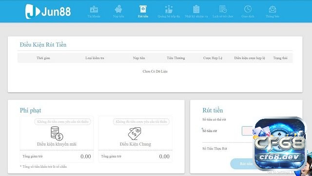 Tại jun88, người chơi có thể rút tiền về tài khoản ngân hàng của mình ngay sau khi thắng thưởng