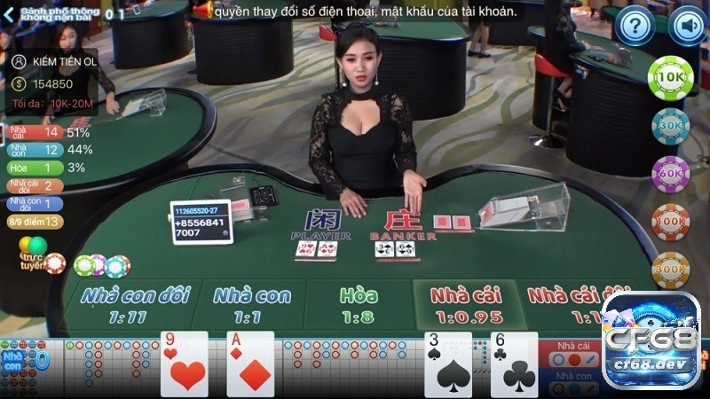 Chơi game đánh bài online đổi thưởng trên nền tảng CF68