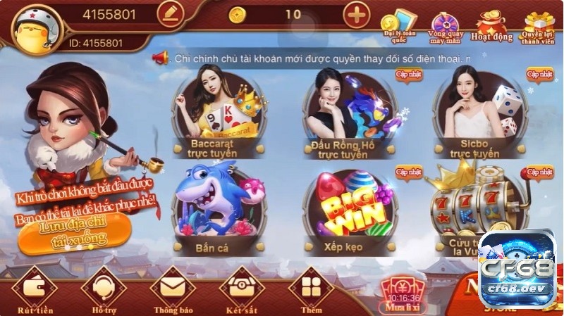 Cùng CF68 tìm hiểu về cách tai CF68 để trải nghiệm các game hấp dẫn nhé!