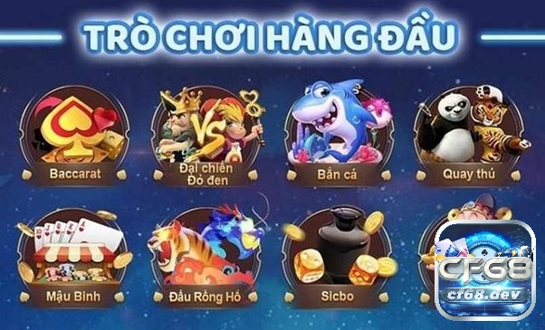 Top 1 nhà cái CF68 có những sản phẩm nổi bật gì?