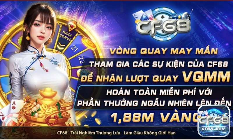 Vòng quay may mắn lên tới 1,88M vàng