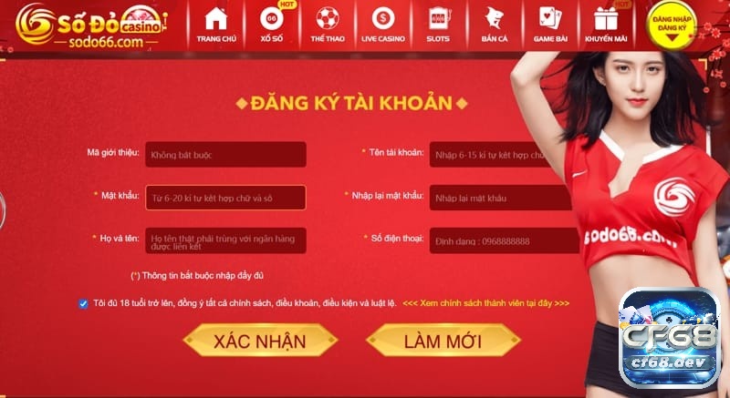 Hướng dẫn đăng ký tài khoản nhanh tại nhà cái số đỏ 66 com