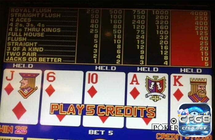 Khám phá Video Poker cùng CF68 nhé!