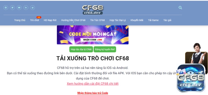 CF68 là cổng game cược trực tuyến uy tín trong thị trường cược Việt và thế giới