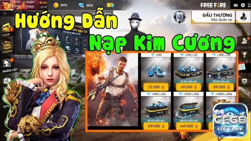 Nắm rõ các thông tin CF68 chia sẻ trên để nạp tiền vào Free Fire hiệu quả hơn nhé!