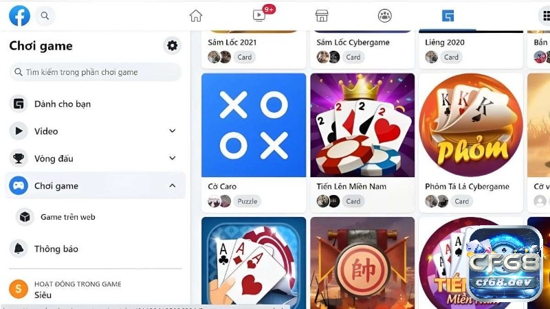 Khám phá cách chơi game trên facebook cùng CF68 nhé!